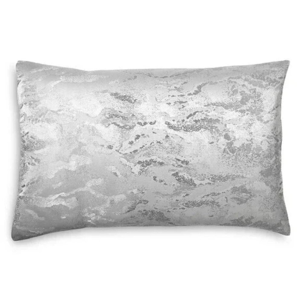Donna Karan Collection Luna Jacquard Weave King Pillow Sham Platinum